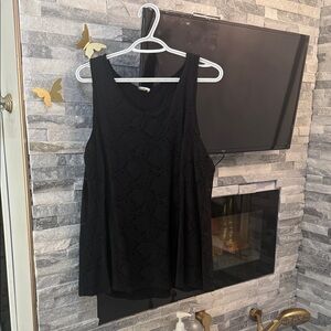 Cupio Black Lace Tank Top Curvy